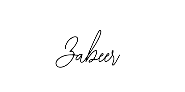 Also we have Zabeer name is the best signature style. Create professional handwritten signature collection using Bearetta-2O07w autograph style. Zabeer signature style 12 images and pictures png