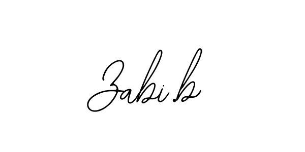 How to make Zabi.b signature? Bearetta-2O07w is a professional autograph style. Create handwritten signature for Zabi.b name. Zabi.b signature style 12 images and pictures png
