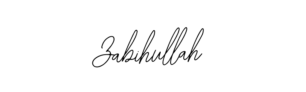 Design your own signature with our free online signature maker. With this signature software, you can create a handwritten (Bearetta-2O07w) signature for name Zabihullah. Zabihullah signature style 12 images and pictures png