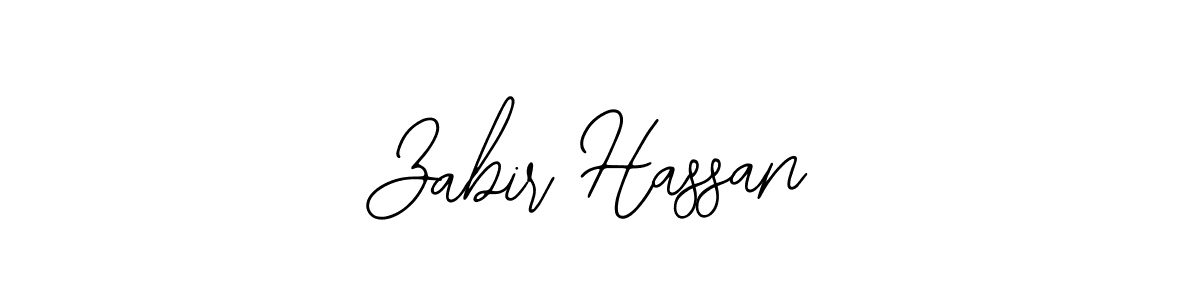 Use a signature maker to create a handwritten signature online. With this signature software, you can design (Bearetta-2O07w) your own signature for name Zabir Hassan. Zabir Hassan signature style 12 images and pictures png