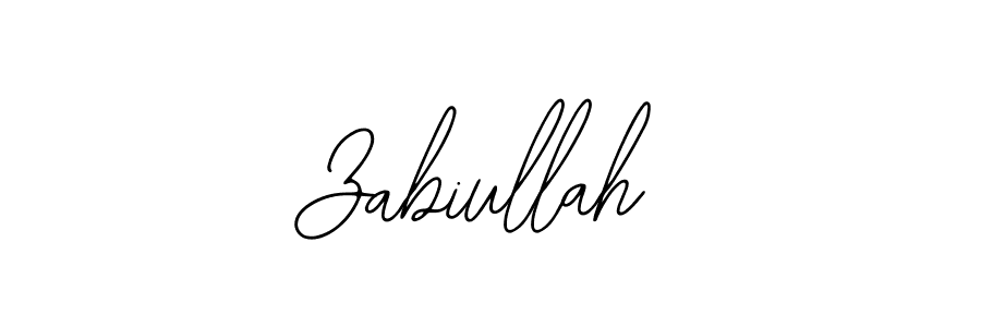 You should practise on your own different ways (Bearetta-2O07w) to write your name (Zabiullah) in signature. don't let someone else do it for you. Zabiullah signature style 12 images and pictures png