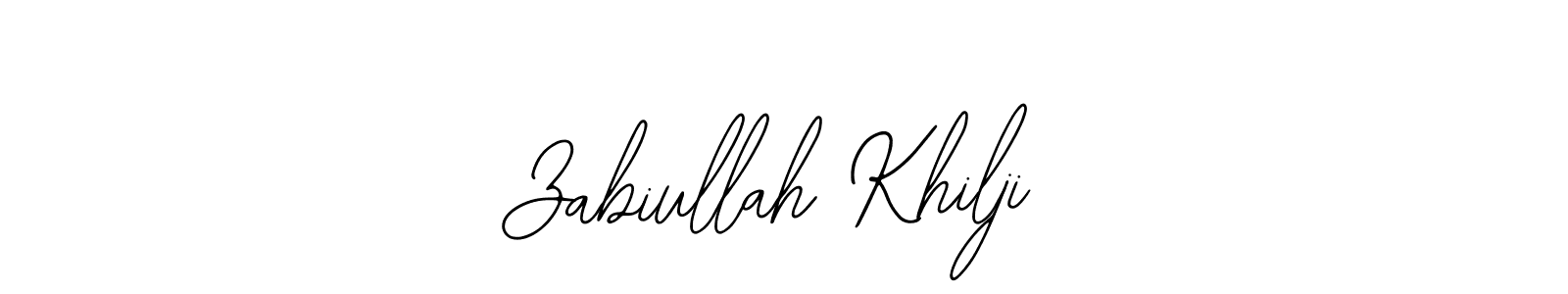 How to Draw Zabiullah Khilji signature style? Bearetta-2O07w is a latest design signature styles for name Zabiullah Khilji. Zabiullah Khilji signature style 12 images and pictures png