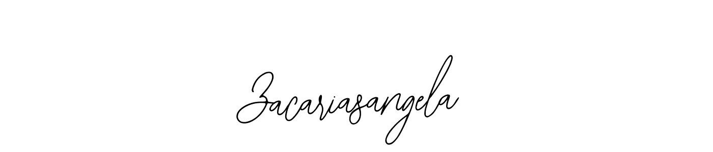 Make a beautiful signature design for name Zacariasangela. Use this online signature maker to create a handwritten signature for free. Zacariasangela signature style 12 images and pictures png