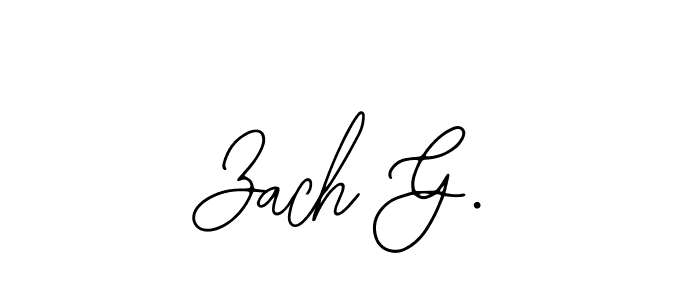 Create a beautiful signature design for name Zach G.. With this signature (Bearetta-2O07w) fonts, you can make a handwritten signature for free. Zach G. signature style 12 images and pictures png