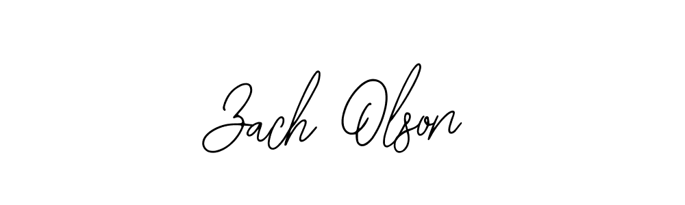 The best way (Bearetta-2O07w) to make a short signature is to pick only two or three words in your name. The name Zach Olson include a total of six letters. For converting this name. Zach Olson signature style 12 images and pictures png