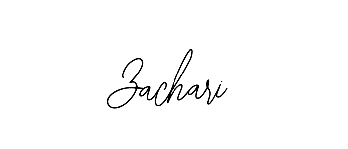 Design your own signature with our free online signature maker. With this signature software, you can create a handwritten (Bearetta-2O07w) signature for name Zachari. Zachari signature style 12 images and pictures png