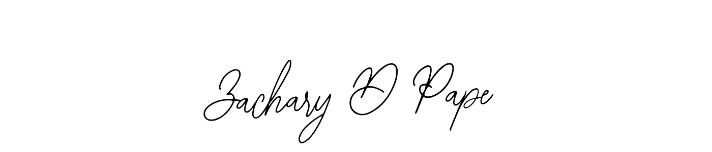 if you are searching for the best signature style for your name Zachary D Pape. so please give up your signature search. here we have designed multiple signature styles  using Bearetta-2O07w. Zachary D Pape signature style 12 images and pictures png