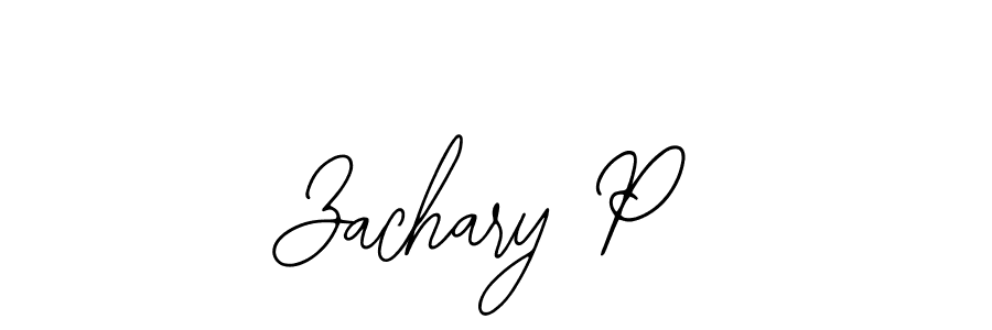 Zachary P stylish signature style. Best Handwritten Sign (Bearetta-2O07w) for my name. Handwritten Signature Collection Ideas for my name Zachary P. Zachary P signature style 12 images and pictures png