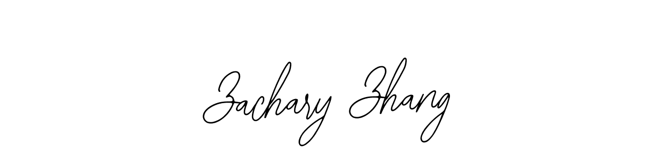 Design your own signature with our free online signature maker. With this signature software, you can create a handwritten (Bearetta-2O07w) signature for name Zachary Zhang. Zachary Zhang signature style 12 images and pictures png