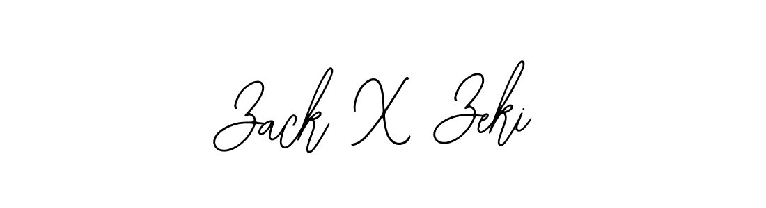 How to make Zack X Zeki signature? Bearetta-2O07w is a professional autograph style. Create handwritten signature for Zack X Zeki name. Zack X Zeki signature style 12 images and pictures png