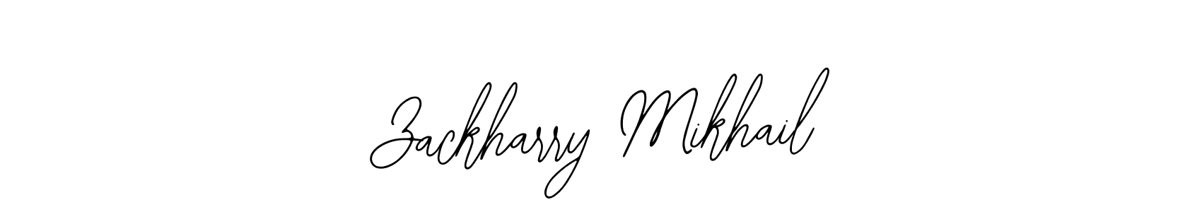 Create a beautiful signature design for name Zackharry Mikhail. With this signature (Bearetta-2O07w) fonts, you can make a handwritten signature for free. Zackharry Mikhail signature style 12 images and pictures png
