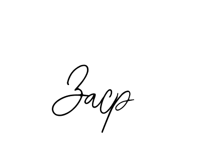 How to make Zacp name signature. Use Bearetta-2O07w style for creating short signs online. This is the latest handwritten sign. Zacp signature style 12 images and pictures png