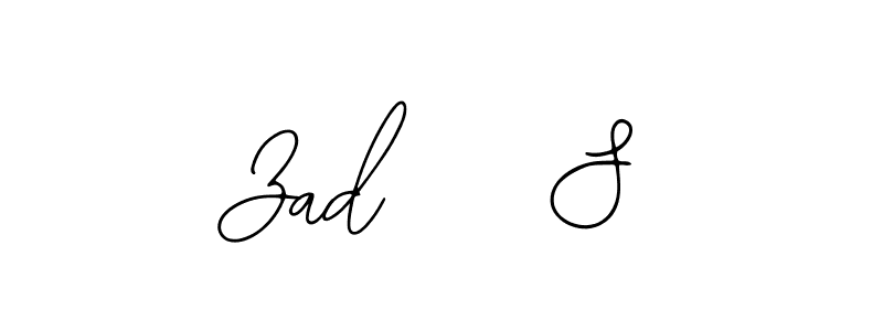 How to make Zad    S name signature. Use Bearetta-2O07w style for creating short signs online. This is the latest handwritten sign. Zad    S signature style 12 images and pictures png