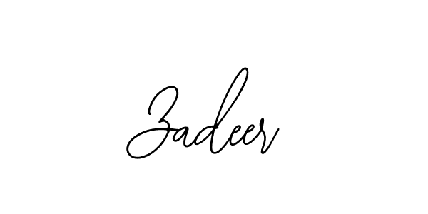 Design your own signature with our free online signature maker. With this signature software, you can create a handwritten (Bearetta-2O07w) signature for name Zadeer. Zadeer signature style 12 images and pictures png