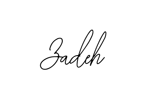 How to make Zadeh name signature. Use Bearetta-2O07w style for creating short signs online. This is the latest handwritten sign. Zadeh signature style 12 images and pictures png