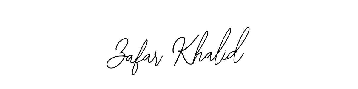 Make a beautiful signature design for name Zafar Khalid. Use this online signature maker to create a handwritten signature for free. Zafar Khalid signature style 12 images and pictures png