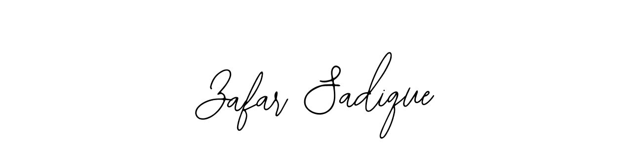 You should practise on your own different ways (Bearetta-2O07w) to write your name (Zafar Sadique) in signature. don't let someone else do it for you. Zafar Sadique signature style 12 images and pictures png