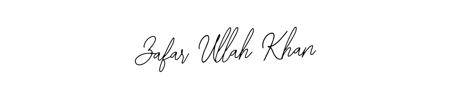 You should practise on your own different ways (Bearetta-2O07w) to write your name (Zafar Ullah Khan) in signature. don't let someone else do it for you. Zafar Ullah Khan signature style 12 images and pictures png