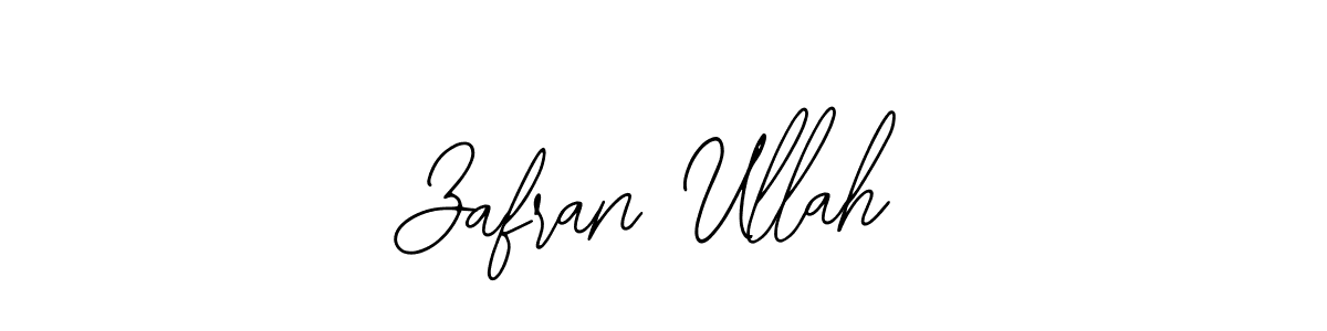 You should practise on your own different ways (Bearetta-2O07w) to write your name (Zafran Ullah) in signature. don't let someone else do it for you. Zafran Ullah signature style 12 images and pictures png