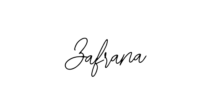 How to make Zafrana name signature. Use Bearetta-2O07w style for creating short signs online. This is the latest handwritten sign. Zafrana signature style 12 images and pictures png