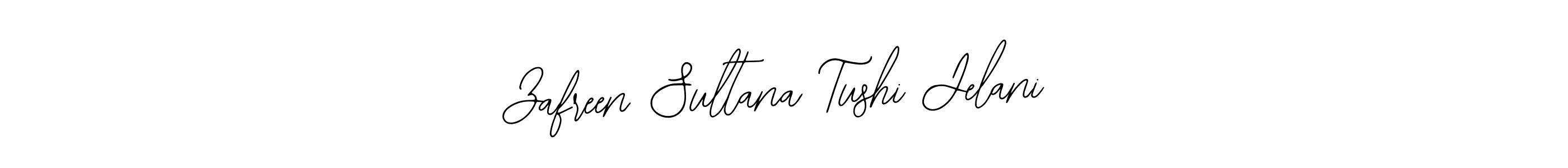 Use a signature maker to create a handwritten signature online. With this signature software, you can design (Bearetta-2O07w) your own signature for name Zafreen Sultana Tushi Jelani. Zafreen Sultana Tushi Jelani signature style 12 images and pictures png