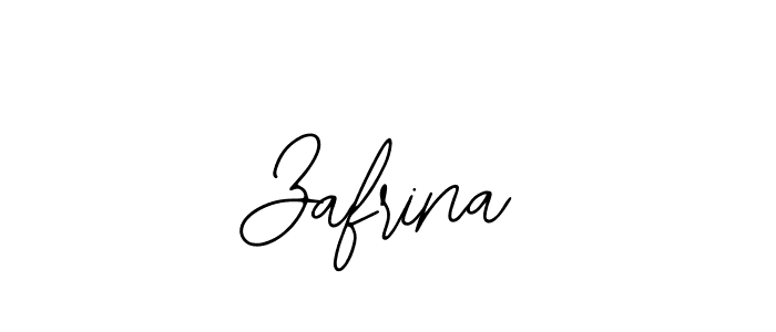 How to make Zafrina signature? Bearetta-2O07w is a professional autograph style. Create handwritten signature for Zafrina name. Zafrina signature style 12 images and pictures png