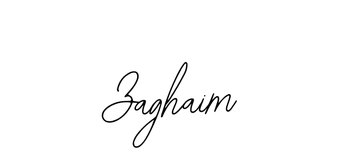 How to make Zaghaim name signature. Use Bearetta-2O07w style for creating short signs online. This is the latest handwritten sign. Zaghaim signature style 12 images and pictures png