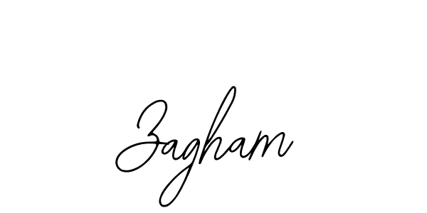 You should practise on your own different ways (Bearetta-2O07w) to write your name (Zagham) in signature. don't let someone else do it for you. Zagham signature style 12 images and pictures png