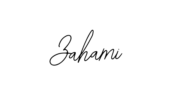 You should practise on your own different ways (Bearetta-2O07w) to write your name (Zahami) in signature. don't let someone else do it for you. Zahami signature style 12 images and pictures png