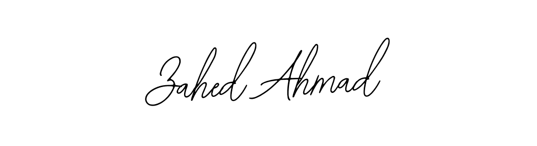 The best way (Bearetta-2O07w) to make a short signature is to pick only two or three words in your name. The name Zahed Ahmad include a total of six letters. For converting this name. Zahed Ahmad signature style 12 images and pictures png