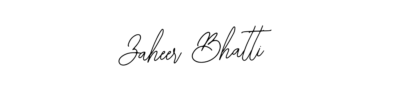 Zaheer Bhatti stylish signature style. Best Handwritten Sign (Bearetta-2O07w) for my name. Handwritten Signature Collection Ideas for my name Zaheer Bhatti. Zaheer Bhatti signature style 12 images and pictures png