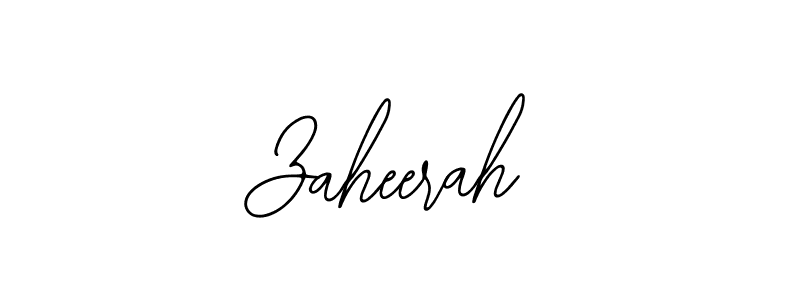 Make a beautiful signature design for name Zaheerah. With this signature (Bearetta-2O07w) style, you can create a handwritten signature for free. Zaheerah signature style 12 images and pictures png