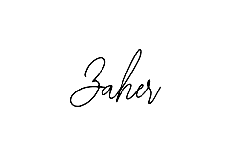 Also You can easily find your signature by using the search form. We will create Zaher name handwritten signature images for you free of cost using Bearetta-2O07w sign style. Zaher signature style 12 images and pictures png