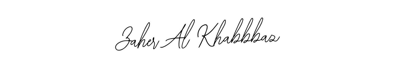 Make a beautiful signature design for name Zaher Al Khabbbaz. With this signature (Bearetta-2O07w) style, you can create a handwritten signature for free. Zaher Al Khabbbaz signature style 12 images and pictures png