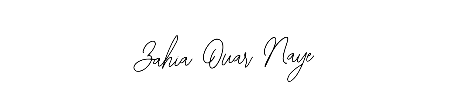 Bearetta-2O07w is a professional signature style that is perfect for those who want to add a touch of class to their signature. It is also a great choice for those who want to make their signature more unique. Get Zahia Ouar Naye name to fancy signature for free. Zahia Ouar Naye signature style 12 images and pictures png
