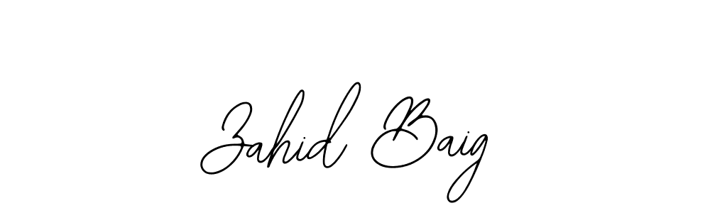 How to Draw Zahid Baig signature style? Bearetta-2O07w is a latest design signature styles for name Zahid Baig. Zahid Baig signature style 12 images and pictures png