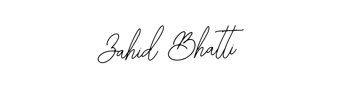 How to make Zahid Bhatti signature? Bearetta-2O07w is a professional autograph style. Create handwritten signature for Zahid Bhatti name. Zahid Bhatti signature style 12 images and pictures png