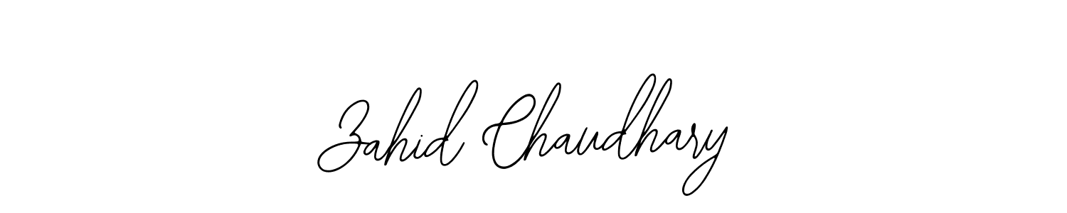 How to Draw Zahid Chaudhary signature style? Bearetta-2O07w is a latest design signature styles for name Zahid Chaudhary. Zahid Chaudhary signature style 12 images and pictures png