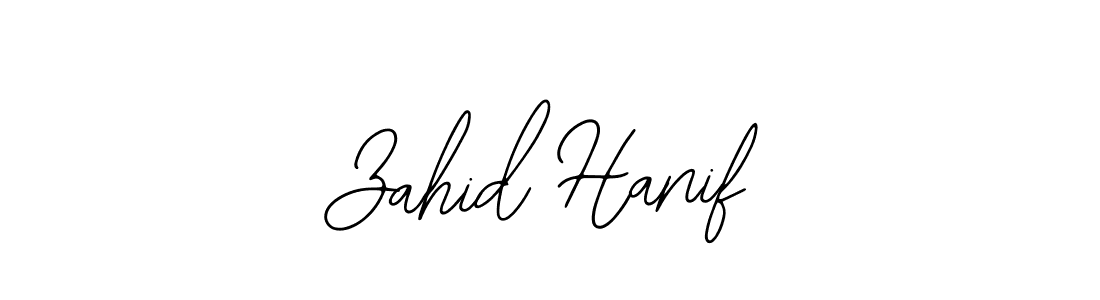 Use a signature maker to create a handwritten signature online. With this signature software, you can design (Bearetta-2O07w) your own signature for name Zahid Hanif. Zahid Hanif signature style 12 images and pictures png