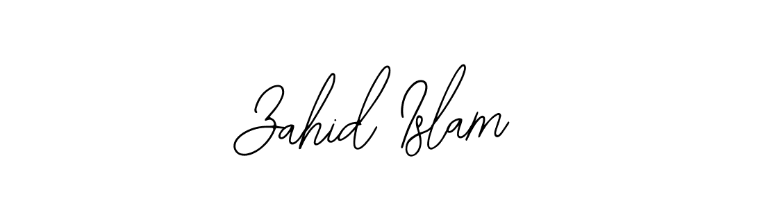 How to make Zahid Islam signature? Bearetta-2O07w is a professional autograph style. Create handwritten signature for Zahid Islam name. Zahid Islam signature style 12 images and pictures png