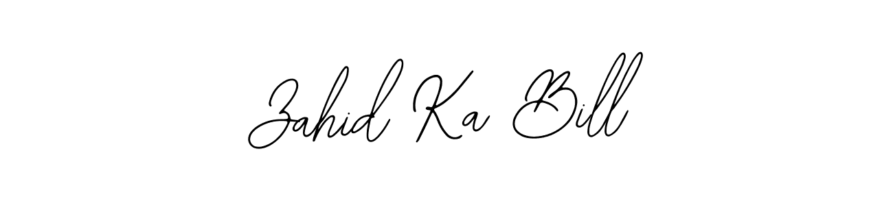 Similarly Bearetta-2O07w is the best handwritten signature design. Signature creator online .You can use it as an online autograph creator for name Zahid Ka Bill. Zahid Ka Bill signature style 12 images and pictures png