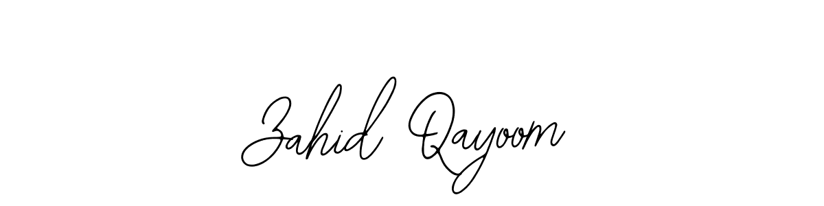 if you are searching for the best signature style for your name Zahid Qayoom. so please give up your signature search. here we have designed multiple signature styles  using Bearetta-2O07w. Zahid Qayoom signature style 12 images and pictures png