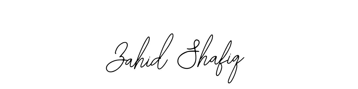 Bearetta-2O07w is a professional signature style that is perfect for those who want to add a touch of class to their signature. It is also a great choice for those who want to make their signature more unique. Get Zahid Shafiq name to fancy signature for free. Zahid Shafiq signature style 12 images and pictures png