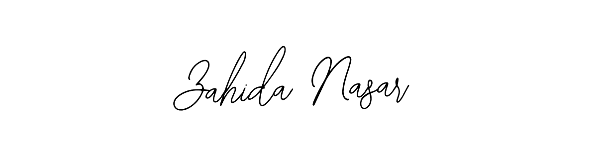 Also You can easily find your signature by using the search form. We will create Zahida Nasar name handwritten signature images for you free of cost using Bearetta-2O07w sign style. Zahida Nasar signature style 12 images and pictures png