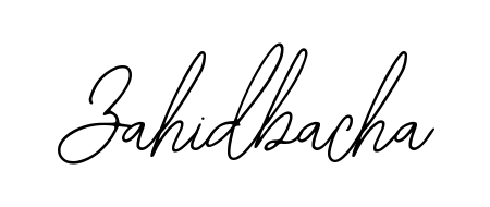 Enhance your business communications with Zahidbacha signature in Bearetta-2O07w lettering. Clean, modern, and universally compatible. Zahidbacha signature style 12 images and pictures png