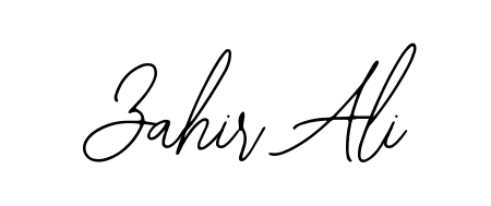 Design your own signature with our free online signature maker. With this signature software, you can create a handwritten (Bearetta-2O07w) signature for name Zahir Ali. Zahir Ali signature style 12 images and pictures png