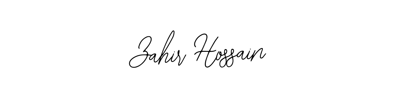 if you are searching for the best signature style for your name Zahir Hossain. so please give up your signature search. here we have designed multiple signature styles  using Bearetta-2O07w. Zahir Hossain signature style 12 images and pictures png