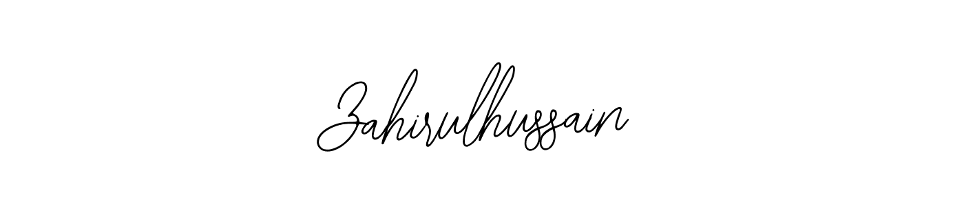 You should practise on your own different ways (Bearetta-2O07w) to write your name (Zahirulhussain) in signature. don't let someone else do it for you. Zahirulhussain signature style 12 images and pictures png