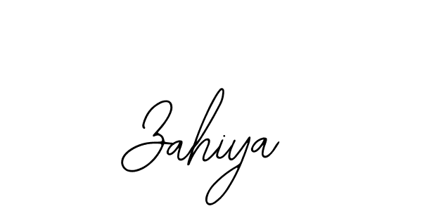 How to make Zahiya name signature. Use Bearetta-2O07w style for creating short signs online. This is the latest handwritten sign. Zahiya signature style 12 images and pictures png