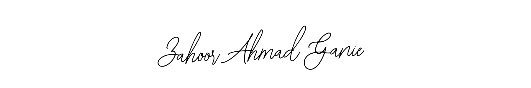 You should practise on your own different ways (Bearetta-2O07w) to write your name (Zahoor Ahmad Ganie) in signature. don't let someone else do it for you. Zahoor Ahmad Ganie signature style 12 images and pictures png